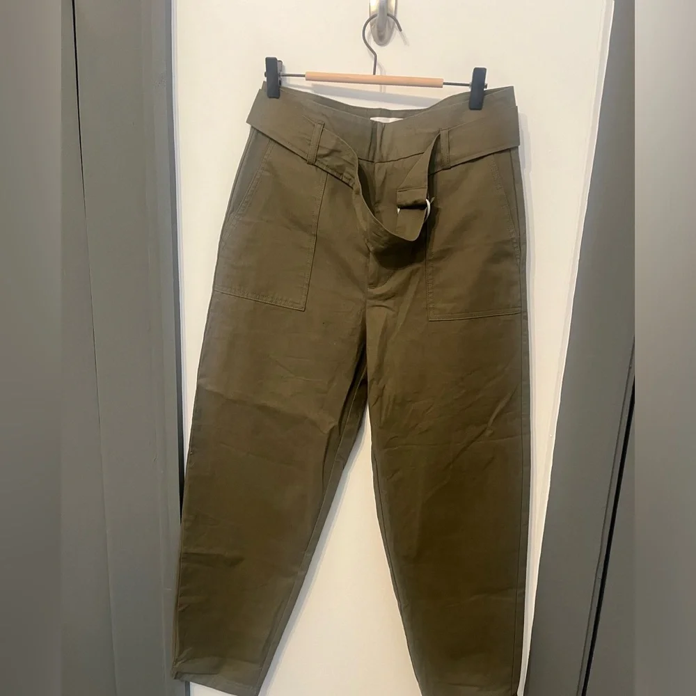 NWT Mango Belt high-waist trousers Sz. EUR 38 US 6 - Picture 3 of 10